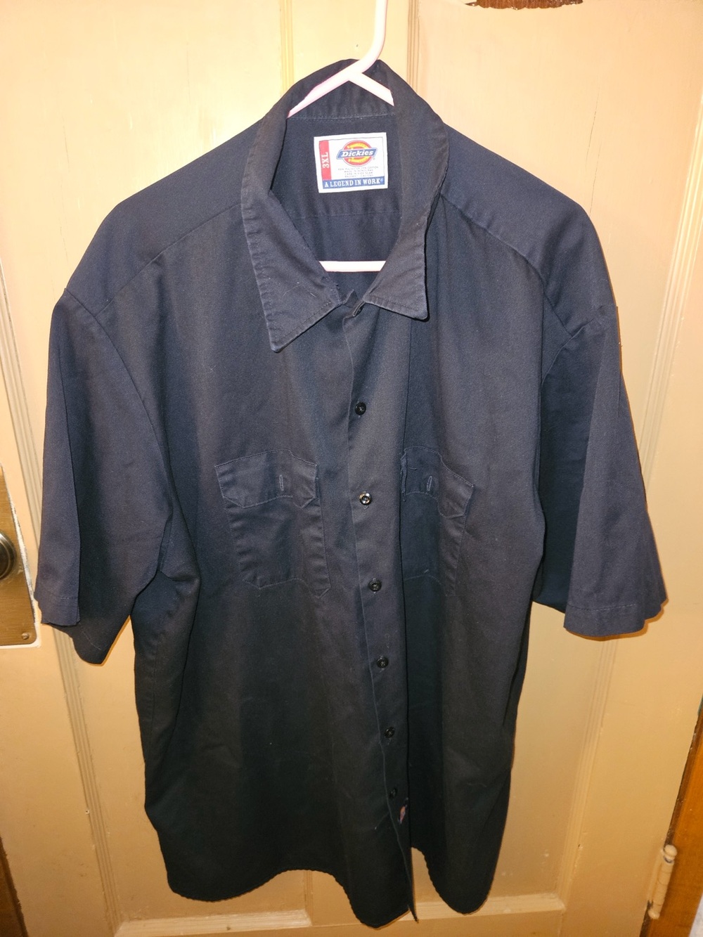 Dickies Black Short Sleeve Work Shirt Jacket